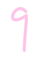 Number hand write png