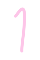 Number hand write png