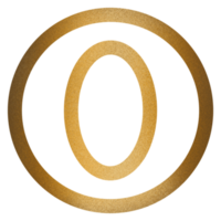 Null Luxus Gold Linie png