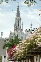 The famous gothic church of La Ermita built on 1602 in the city of Cali in Colombia photo