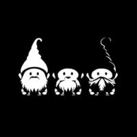 Gnomes, Minimalist and Simple Silhouette - Vector illustration