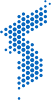 circulo forma Corea mapa. png