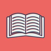 Open Book Vector Icon