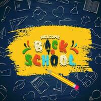 Back to school background and colorful welcome Back to school vector