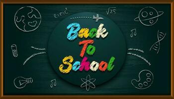 Back to school background and colorful welcome Back to school vector