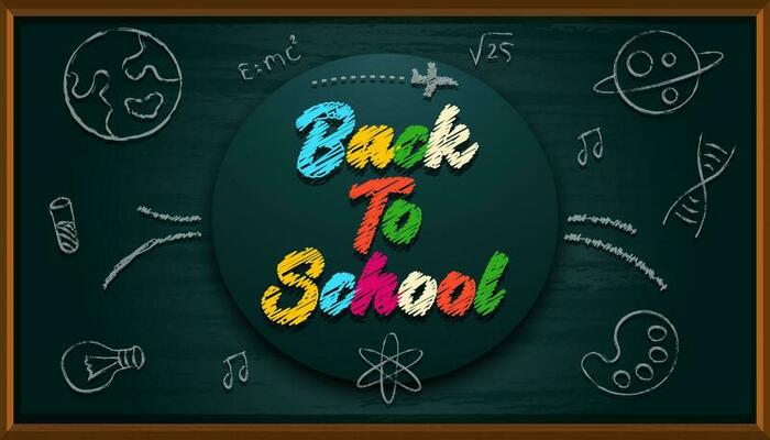 Back to school background and colorful welcome Back to school