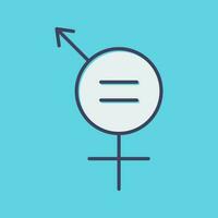 icono de vector de igualdad de género