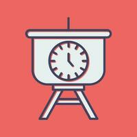 Time Manage Presentation Vector Icon