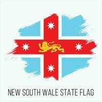 Australian State New South Wales Vector Flag Design Template