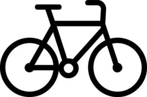 black silhouette of common bicycle vector