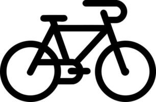 black silhouette of common bicycle vector