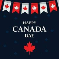 1st july canada day banner vector