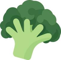 pedazo de vegetal comida brócoli vector