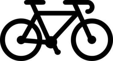 black silhouette of common bicycle vector