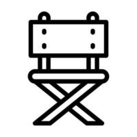 Camping Chair Icon Design vector