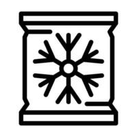 hielo bolso icono diseño vector
