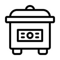 Slow Cooker Icon Design vector