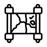 Treasure Map Icon Design vector