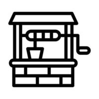 Well Icon Design vector