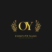 OY Initial beauty floral logo template vector