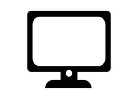 Monitor icon line design template isolated illustration vector