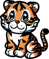 tijger PNG grafisch clip art ontwerp