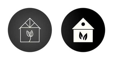 Green House Vector Icon