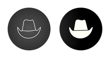 icono de vector de sombrero de vaquero