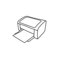 Printers Line Simple Creative Logo vector