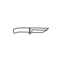 Knife Iron Kitchen Line Simple Creative Logo vector