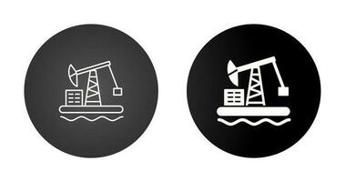 Oil Platform Vector Icon