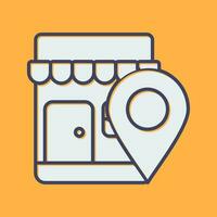 Shop Location Vector Icon