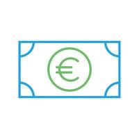 icono de vector de euro