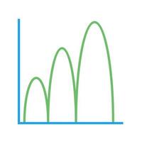 Bell Shaped Graph Vector Icon