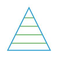 Pyramid Graph Vector Icon
