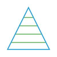 Pyramid Graph Vector Icon