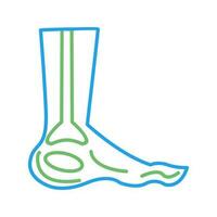 Foot X ray Vector Icon