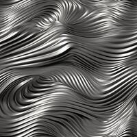 Seamless Tile of Metalic Wavy Abstract Background - . photo