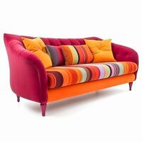 Modern sofa isolated. Illustration photo