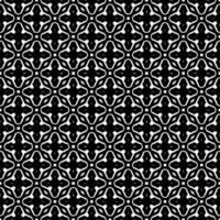 Black and white seamless pattern texture. Greyscale ornamental graphic design. vector