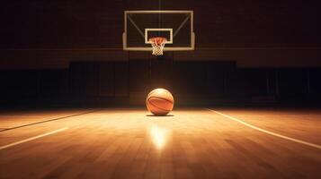 Basketball sport background. Illustration photo