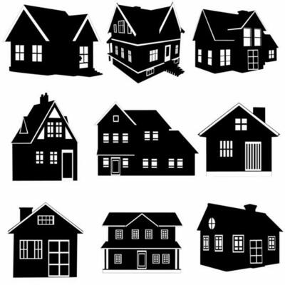 House Silhouette Vector Art, Icons, and Graphics for Free Download