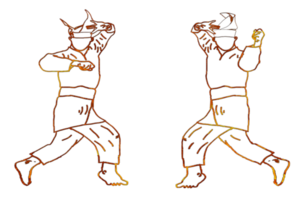 icon dance movement  set of Malay Nusantara martial art png