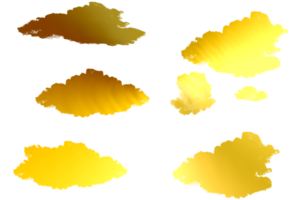 cloud in golden color png