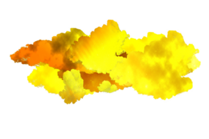 cloud in golden color png