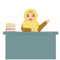 Woman teacher illustration png