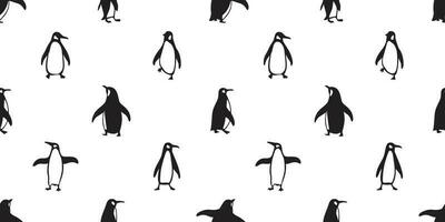 pingüino sin costura modelo vector salmón pescado dibujos animados bufanda aislado loseta antecedentes repetir fondo de pantalla garabatear ilustración