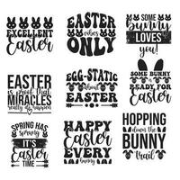 Easter day t shirt design bundle vector