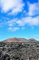 Volcanic landscape on Timanfaya. photo