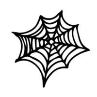 Set of cobwebs. Vector illustration of a set of spider web.